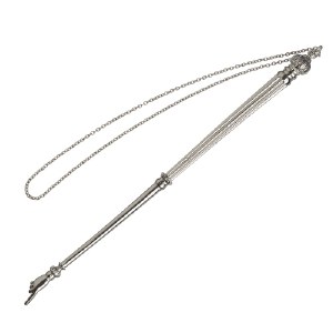 Picture of Metal Yad Torah Pointer Engraved Lines Crown Design 9"